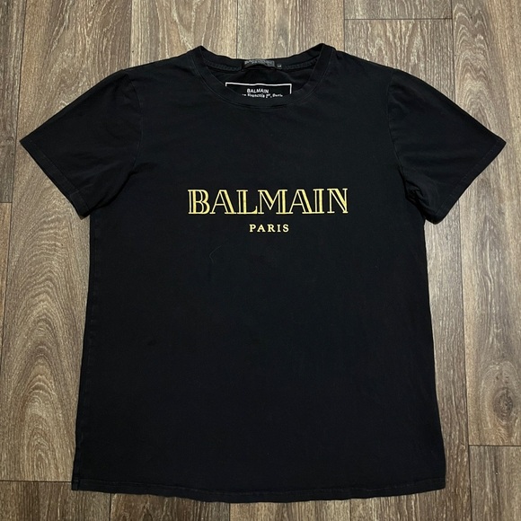 Balmain Paris Logo Print T-Shirt